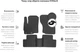 EVA коврики EVAtech в салон авто для Volkswagen Golf (IV) 3-doors 1997-2006 4 поколение Htb EU 5 шт Black (VW2745CV5RBB) - изображение 3