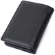 Практичный кошелек с монетницей из натуральной кожи ST Leather 22740 Черный - изображение 2