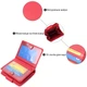 Яркий женский кошелек с монетницей и блоком для пропусков из натуральной кожи ST Leather 22714 Красный - изображение 5