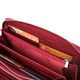 Фактурный клатч на два отделения из лакированной натуральной кожи ST Leather 22692 Красный - изображение 6