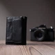 Удобный компактный кошелек с монетницей из натуральной кожи ST Leather 22742 Черный - изображение 3