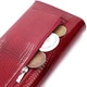 Лакированный женский кошелек с фактурой под рептилию из натуральной кожи ST Leather 22717 Красный - изображение 7