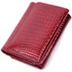 Стильный женский фактурный кошелек из натуральной кожи ST Leather 22731 Красный - изображение 5