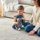 М'яка іграшка IKEA LILLEPLUTT сірий/білий кіт (002.604.51) - изображение 2