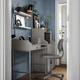 Письмовий стіл IKEA HAUGA 100х45 см сірий (604.776.74) - изображение 4