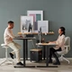 Комп'ютерний стіл з регулюванням висоти IKEA TROTTEN 120x70 см бежевий/антрацит (794.295.84) - изображение 4