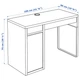 Письмовий стіл IKEA MICKE 105х50 см чорно-коричневий (102.447.43) - изображение 8
