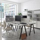Письмовий стіл IKEA TROTTEN 120х70 см білий/антрацит (494.295.71) - изображение 2