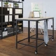 Стіл IKEA TROTTEN 80х80 см бежевий/антрацит (094.296.10) - изображение 2