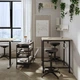 Стіл IKEA TROTTEN 80х80 см бежевий/антрацит (094.296.10) - изображение 3