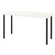 Письмовий стіл IKEA LAGKAPTEN / ADILS 140х60 см білий/чорний (894.171.56) - зображення 1