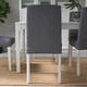 Набір стільців IKEA BERGMUND білий / Gunnared середньо-сірий 4 шт. (094.815.99) - изображение 7