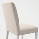 Стілець IKEA BERGMUND білий / Hallarp бежевий (393.880.76) - зображення 4