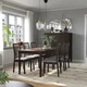 Стілець IKEA EKEDALEN темно-коричневий / Orrsta світло-сірий (803.407.60) - изображение 3