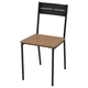 Стілець IKEA SANDSBERG САНДСБЕРГ чорний/коричнева морилка (704.129.60) - зображення 1