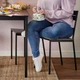 Стілець IKEA SANDSBERG САНДСБЕРГ чорний/коричнева морилка (704.129.60) - зображення 3