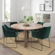 Стілець IKEA TOSSBERG метал чорний / оксамитовий зелений (205.182.33) - изображение 3