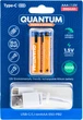 Акумулятор літій-іонний Quantum USB Li-ion AAA 1.5V 2 шт (0746020704480) - зображення 1
