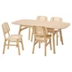 Стіл і 4 стільці IKEA VOXLOV / VOXLOV 180х90 см бамбук (293.886.56) - изображение 1