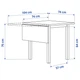 Стіл із відкидною дошкою IKEA NORDVIKEN 74 / 104x74 см білий (503.687.17) - изображение 4