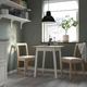 Стіл IKEA PINNTORP 65х65 см світло-коричнева морилка/біла морилка (505.294.66) - изображение 3