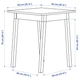 Стіл IKEA PINNTORP 65х65 см світло-коричнева морилка/біла морилка (505.294.66) - изображение 4