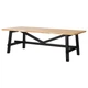 Стіл IKEA SKOGSTA 235х100 см акація/чорний (704.192.64) - изображение 1