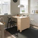 Стіл із відкидною дошкою IKEA NORDEN 26/89 / 152x80 см береза (904.238.87) - зображення 2
