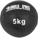 Медичний м'яч Gorilla Sports зі штучної шкіри 5 кг чорний (4260438731785) - зображення 1