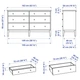 Комод з 6 ящиками IKEA IDANAS темно-коричнева морилкая (304.587.14) - изображение 7