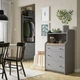 Комод з 3 шухлядами і полицею IKEA HAUGA сірий (204.569.04) - изображение 5