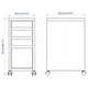 Комод з місцем для документів IKEA MICKE чорно-коричневий (402.447.51) - зображення 3