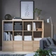 Стелаж з 4 вставками IKEA KALLAX 147x112 см білений дуб (492.782.56) - изображение 3