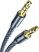Кабель ESSAGER Monster Aux Cable Speaker Wire 3.5 мм Jack Audio Cable For Car Headphone Adapter Male Jack to Jack 3.5 мм 5 м Blue (EYP35-DYD0G) - изображение 2