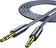 Кабель ESSAGER Monster Aux Cable Speaker Wire 3.5 мм Jack Audio Cable For Car Headphone Adapter Male Jack to Jack 3.5 мм 5 м Blue (EYP35-DYD0G) - изображение 1