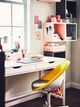 Обертовий стілець IKEA ELDBERGET / MALSKAR жовтий / білий (694.444.05) - изображение 3