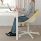 Обертовий стілець IKEA ELDBERGET / MALSKAR жовтий / білий (694.444.05) - изображение 4