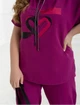Літній костюм в стилі casual з подовженою футболкою і брюками-капрі ST-Style 62530 58-60 Фуксія - изображение 3