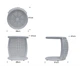 Столик приставний Dynasty Lounger Set Skyline Design - зображення 5