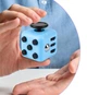 Игрушка антистресс Fidget Cube фиджет с кнопками попит / Pop it в форме Куба, голубой с черным (86915603) - изображение 2