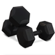 Гантели для фитнеса композитные Hop-Sport HS-C100DS 2х10кг черный - изображение 2