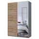 Шкаф купе Doros G-Caiser Графит Дуб Евок 1 ДСП / 1 Зеркало 160х60х240 (42005072) - изображение 5