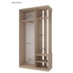 Прихожая с зеркалом Doros City One Door 110х45х210 см Дуб cонома (DRS-011306) - изображение 4