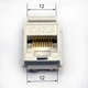 Модуль EPNew RJ45, Keystone, UTP, cat.6, 110, W - 16.6 мм, 6KTVM-U0WH - изображение 3