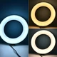 Светодиодная кольцевая Led Лампа MJ16 |16 см, RGB| Черный - изображение 7
