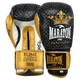 Перчатки боксерские кожаные Maraton Barcelona 1982 размер 12 унций Black-Gold - изображение 1
