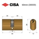 Цилиндр CISA Oval 08210 60 (30*30) овальный для электромех. замков - изображение 8