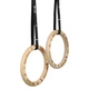 Кільця гімнастичні для Кросфіту WOODEN GYM RINGS EZOUS (стрічки-поліестер (PL), р-р 5м х 2,5см, кільця-дерев'яні, d-28мм, вага кілець 600 гр. пара) (E-03) - изображение 2