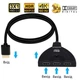 Активний розгалужувач HDMI на 3 HDMI порти з підтримкою 3D, 4K, 2K, 1080P для DVD, HDTV, Xbox, PS3, PS4, чорний (86947391) - зображення 4