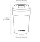 Термочашка 360 мл. MHW-3Bomber Vacuum Coffee Mugs Черный (7C6D07A6CE80) - изображение 2